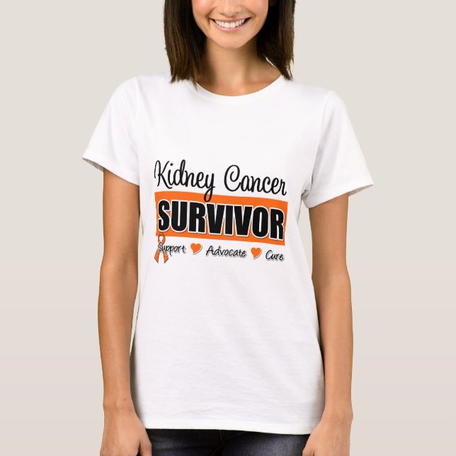 T-shirt Survivant de Cancer de rein (Devant)