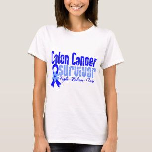 T-shirt Survivant de cancer du colon
