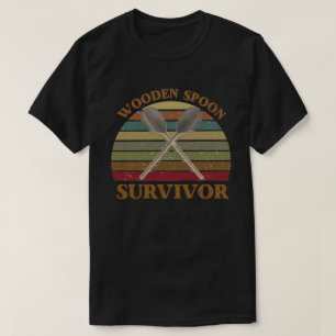 T-shirt survivant de cuillère de bois