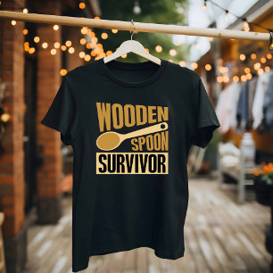T-shirt Survivant de cuillère en bois - Cuisine amusante