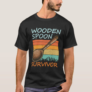 T-shirt Survivant de cuillère en bois drôle