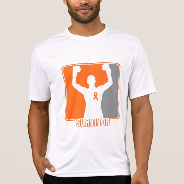 T-shirt Survivant de gain de Cancer de leucémie (Devant)