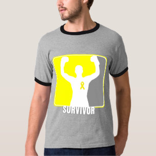 T-shirt Survivant de gain de cancer du testicule