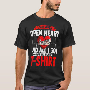 T-shirt Survivant de greffe cardiaque chirurgie du coeur o