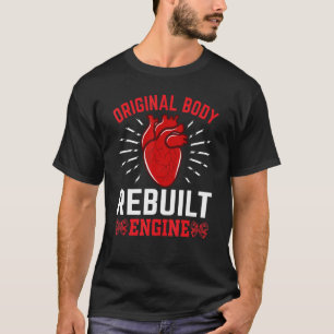 T-shirt Survivant de la chirurgie à cœur ouvert Cœur CHD P