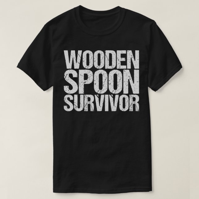 T-shirt Survivant de la cuillère en bois (Design devant)