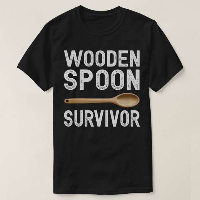 T-shirt Survivant de la cuillère en bois (Design devant)