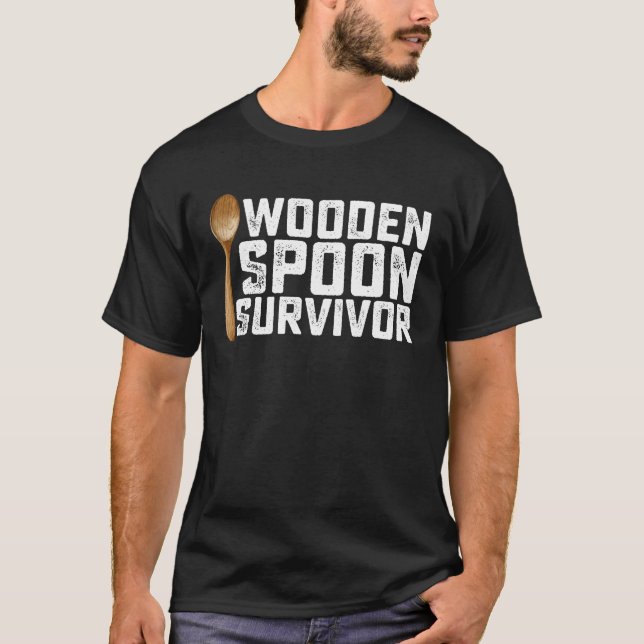 T-shirt Survivant de la cuillère en bois (Devant)