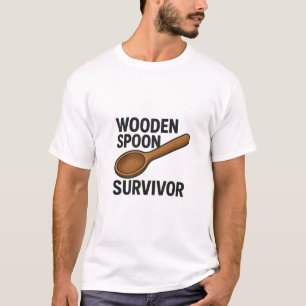 T-shirt Survivant de la cuillère en bois - Drôle Citation