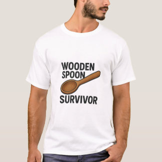 T-shirt Survivant de la cuillère en bois - Drôle Citation