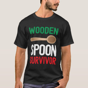 T-shirt Survivant de la cuillère en bois drôle Maman itali