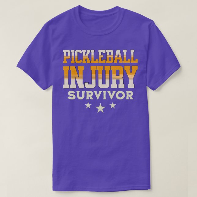 T-shirt Survivant de la lésion de Pickleball 4 (Design devant)