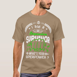 T-shirt Survivant de la sensibilisation à la dépression Qu