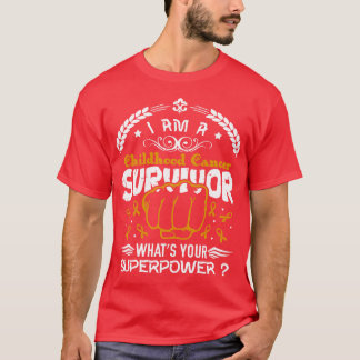 T-shirt Survivant de la sensibilisation au cancer de l'enf