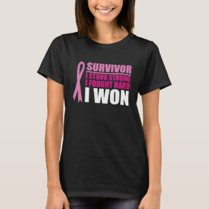 T-shirt Survivant de la sensibilisation au cancer du sein 