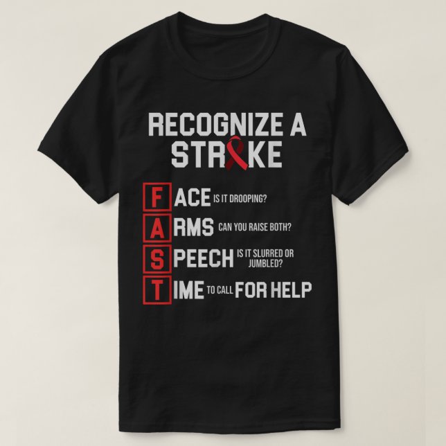 T-shirt Survivant de la sensibilisation aux AVC Guerrier f (Design devant)
