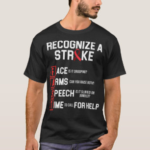 T-shirt Survivant de la sensibilisation aux AVC Guerrier f