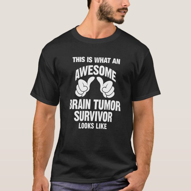 T-shirt Survivant de la tumeur cérébrale Awesome Semble Dr (Devant)