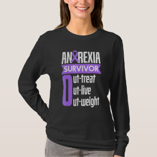T-shirt Survivant de l'anorexie surpasse les entraîneurs a