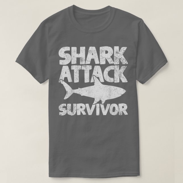 T-shirt Survivant de l'attaque de requin (Design devant)