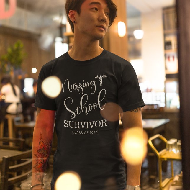T-shirt Survivant de l'école de soins infirmiers | Infirmi (Créateur téléchargé)