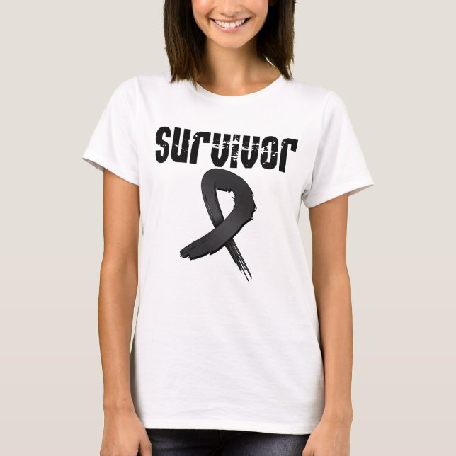 T-shirt SURVIVANT de mélanome (Devant)