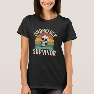 T-shirt Survivant de Snorefest Rétro Drôle Patron Collègue