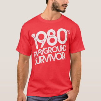 T-shirt Survivant de terrain de jeu des années 1980 1