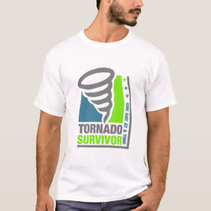 T-shirt Survivant de tornade - lui prenant un jour à la