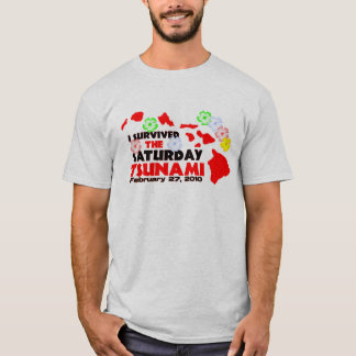 T-shirt Survivant de tsunami (2 dégrossis)