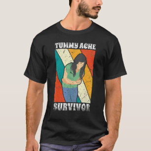 T-shirt Survivant des maux de ventre Mal de ventre Mon v