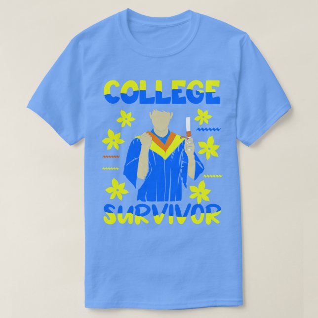 T-shirt Survivant du collège (Design devant)