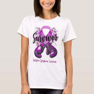T-shirt Survivant du guerrier du lymphome de Blossom Hodgk