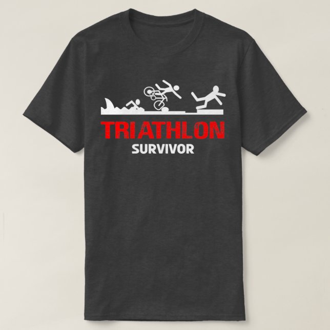 T-shirt Survivant du triathlon 2 (Design devant)