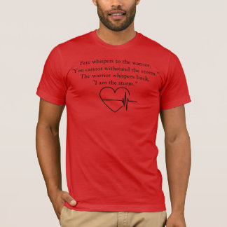 T-shirt Survivant guerrier cardiaque SCA - Je suis la temp