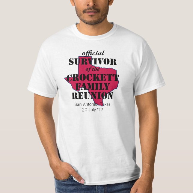 T-shirt Survivant officiel de la Réunion familiale du Texa (Devant)