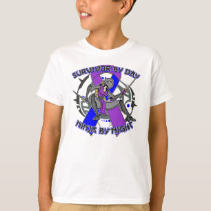 T-shirt Survivant pédiatrique de course par jour Ninja pa