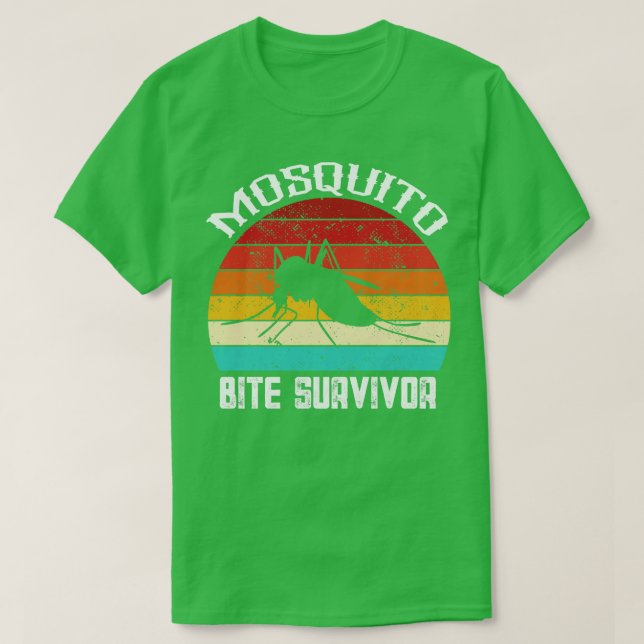 T-shirt Survivant rétro de la moustique (Design devant)