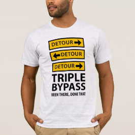 T-shirt Survivant triple drôle de chirurgie cardiaque de