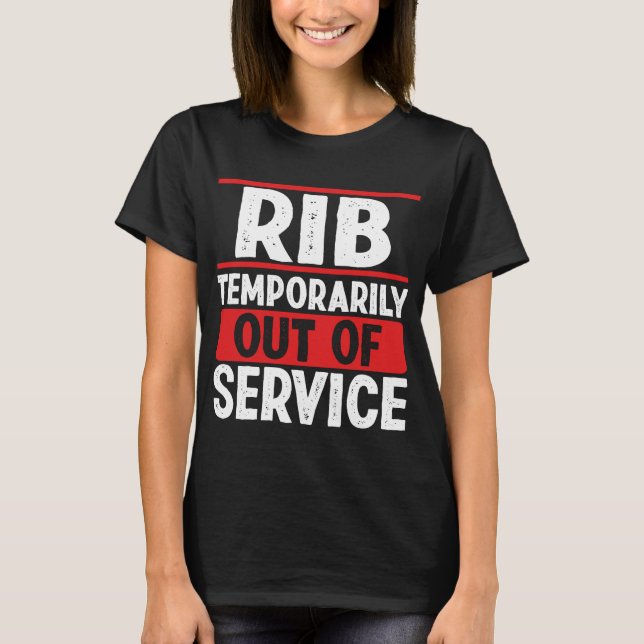T-shirt Survivez mon premier Rib Broken Rib Funny Broken R (Devant)