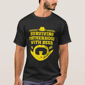 T-shirt Survivre à la paternité avec la bière Boire papa B