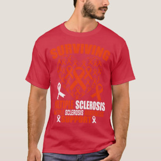 T-shirt Survivre à la sclérose en plaques Oronge Ruban Hea