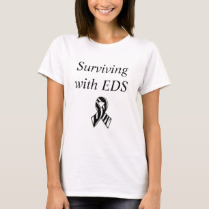 T-shirt Survivre avec EDS Ehlers-Danlos Syndrome Ruban
