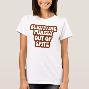 T-shirt Survivre Purement Hors D'Épée Drôle Plaisanterie