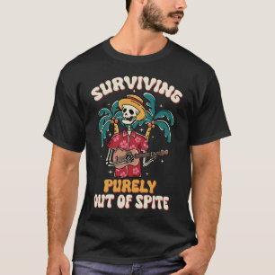 T-shirt Survivre Purement Hors D'Épée Drôle Plaisanterie