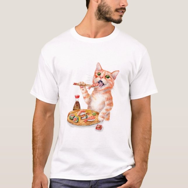 T-shirt Sushi Cat (Devant)
