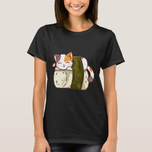 T-shirt Sushi Cat Kawaii Anime Neko Japonais