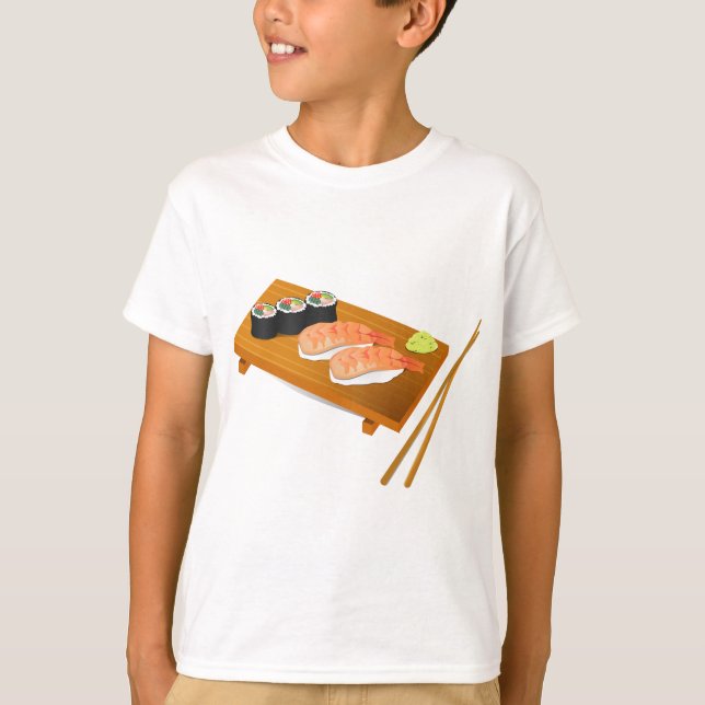 T-shirt Sushi cuisine japonaise mignonne (Devant)