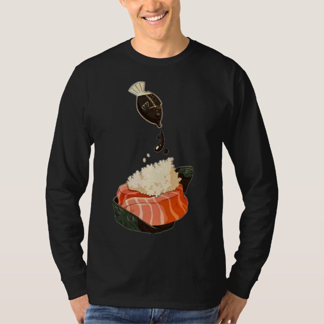 T-shirt Sushi de pêche (Devant)