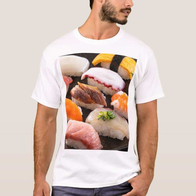 T-shirt Sushi Dream – Jewels of the Sea (Devant)